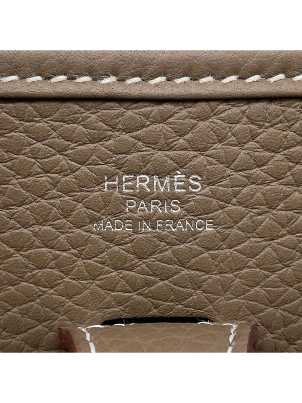 Hermes Shoulder Bag Evelyne 3 23 Etoupe Silver Taurillon Clemence